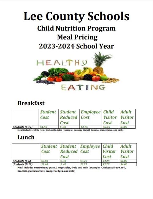 Meal Prices